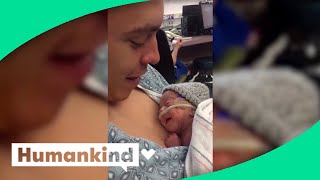 Baby Has Adorable Reaction To Dads Kiss