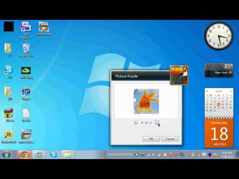 COMO PONER CALENDARIOS RELOJ CLIMA ETC...(PARA WINDOWS 7 STARTER)