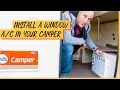 How to install an air conditioner in your RV | Installing a Window A/C in a Uhaul CT-13  tiny camper