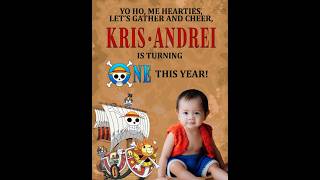 One Piece Birthday Invitation For Kids Anime Party Video
