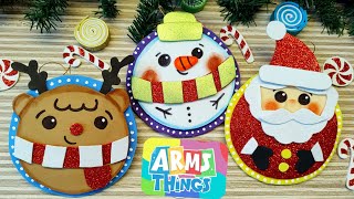 DIY: Haz tus propios Adornos Navideños// Colgantes Navideños de Foami // Decoraciones Navideñas