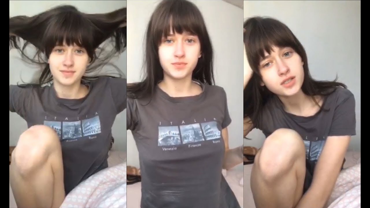 Sexy hair russian girl show fan compilation
