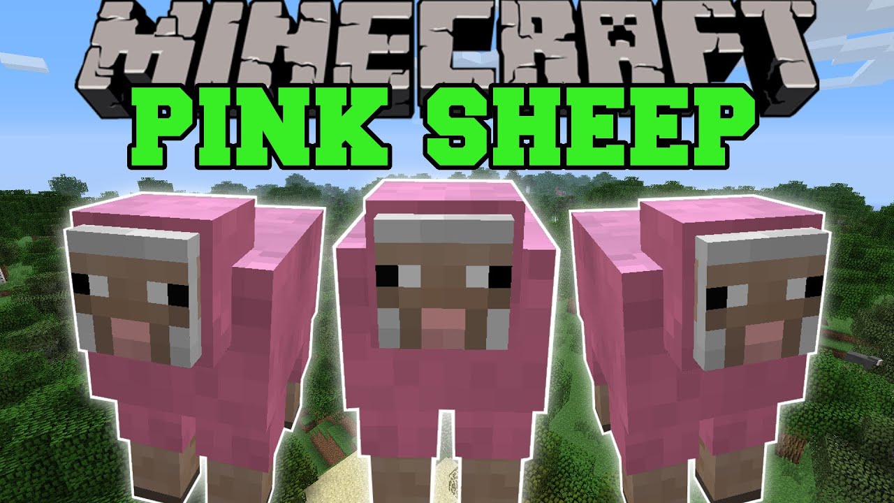 Minecraft: PINK SHEEP (MAJESTIC PINK SHEEP FOREST BIOME!) Showcase
