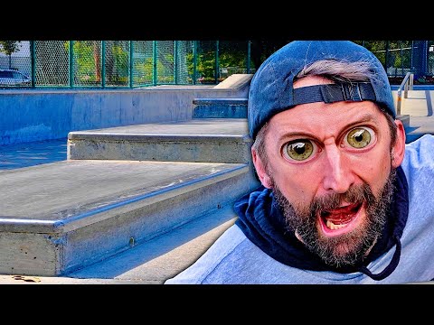 DESTROYING AARON KYRO'S THROWBACK SKATEPARK
