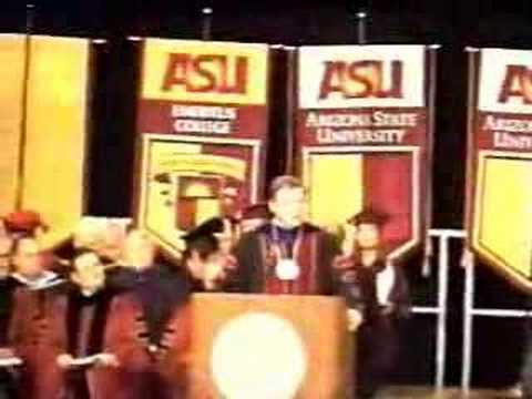 funny graduation speeches. ASU graduation. Dr. Teresa