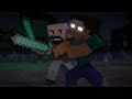 Notch vs Herobrine - Minecraft Fight Animation [The Angels Among Demons]