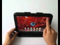 Foto pequena PDair Leather Case for Motorola DROID XYBOARD 10.1 MZ617/MZ615 - Book Type (Black) Ver.2