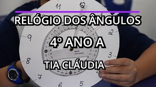 4º Ano A e o Relógio dos Ângulos