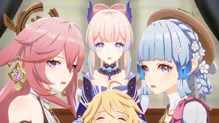 The Best Situation Ever Aether Yae Kokomi Ayaka Ei