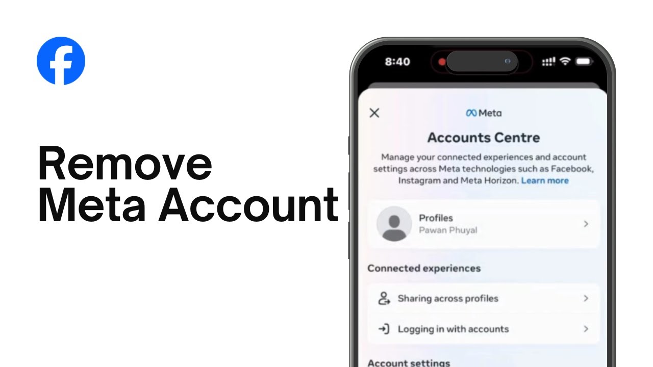 How to Remove Meta Account From Facebook How to Remove Meta Account From Facebook