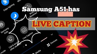 ✳How to enable live caption in Samsung A51|| Samsung A51 new update✅ || A51 have