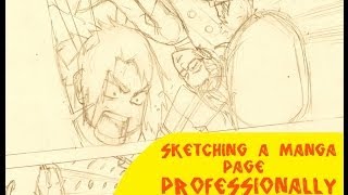 Sketching / Penciling a Manga Page Professionally
