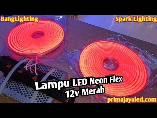 Lampu LED Neon Flex 12v Merah