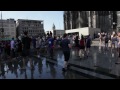 Wasserschlacht Flashmob 21.8.2010 Köln auf der Domplatte - Teil 2