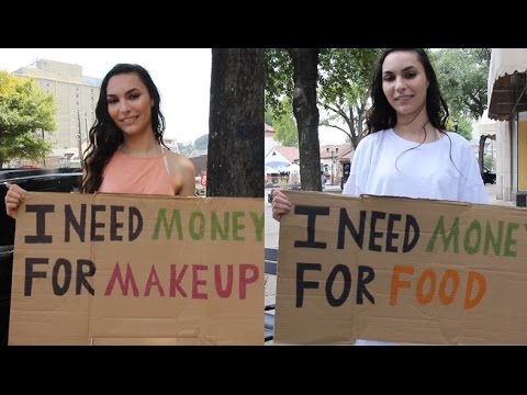 HOT Girl vs HOMELESS Girl! (Social Experiment)