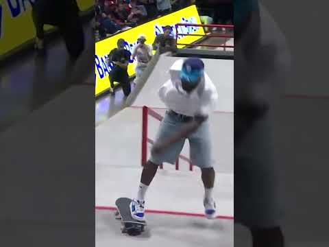 Dashawn Jordan INSANE Boardslide up a 12 rail - SLS SD