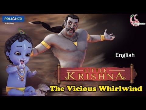 LITTLE KRISHNA ENGLISH EPISODE 12 THE VICIOUS WHIRLWIND ANIMATION...