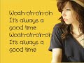 Owl City Feat. Carly Rae Jepsen - Good time (Lyrics On Screen)