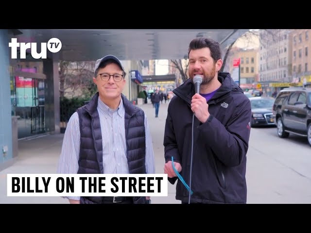 Billy On The Street With Stephen Colbert - Video