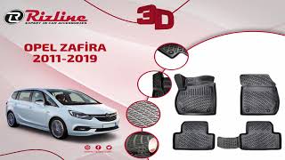 Rizline Opel Zafira C 2011-2019 3D Havuzlu Paspas