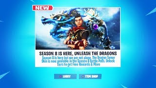 The New SEASON 8 DRAGON SKIN in Fortnite (Season 8 Skins)