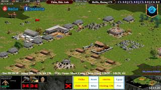AoE 22 Random Tiểu Màn Thầu, Đức Anh vs HeHe Hoàng CN Ngày 28-08-2018