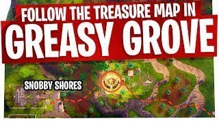 Follow The Treasure Map To Greasy Grove Season 4 Fortnite Challenges