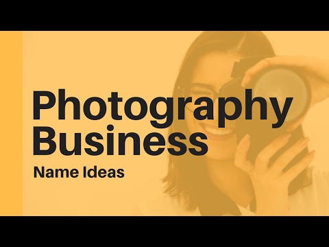 VIDEO : 43+ photography business name ideas to help you start your photography business - the photographythe photographybusinesshas a lot of avenues you can take. you can be a photographer for special events in peoples' lives, or you ...