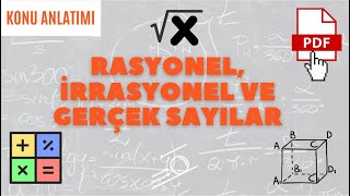 Rasyonel, İrrasyonel Ve Gerçek Sayilar Konu Anlatimi 8. Sinif Matemati̇k