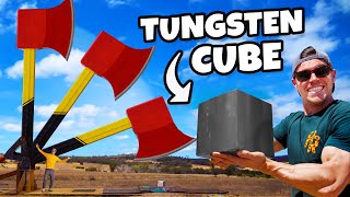 Can We Chop The World’s Strongest Cube In Half?