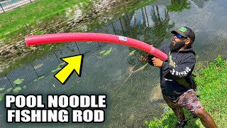 Diy Pool Noodle Fishing Rod Monster Mike Fishing &