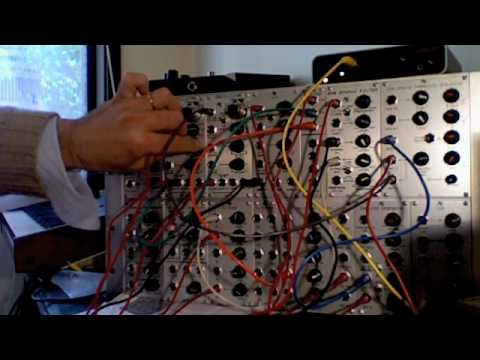 Analogue Systems modular synth rs95e, EMS Filter and EMS Trapezoid