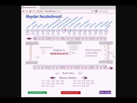 Kyiv metro scheme