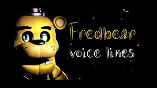 [Sfm] Fredbear Voice Lines (Fanmade)