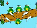 Five little speckled frogs - Frog Jumping Day ecards - Events Greeting Cards