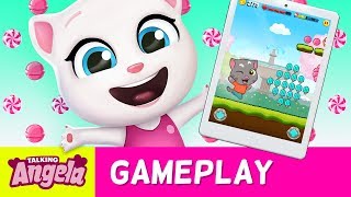 👸The Candy Princess - Talking Angela Plays Talking Tom Candy Run (Gameplay) 🍭