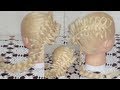 Trenza Francesa con Moños /How to Create a Diagonal Bow Braid/ оплетка с лентами