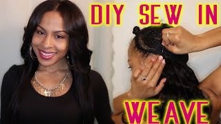 Sew In Weave Tutorial - No Glue - DIY