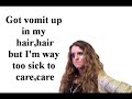 Ke$ha - Tik Tok Glitter Puke - (Lyrics)