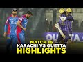 PSL 9 | Full Highlights | Karachi Kings vs Quetta Gladiators | Match 16 | M2A1A