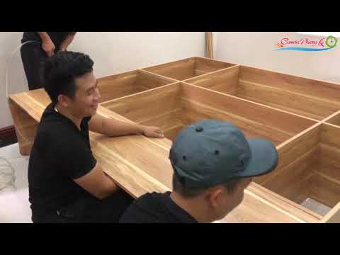 Lắp Tủ và Dường bằng gỗ công nghiệp lõi xanh - Green core industrial wood