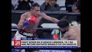 Pinoy boxer na si Genisis Libranza, 18-1 na ang record matapos manalo sa Los Angeles