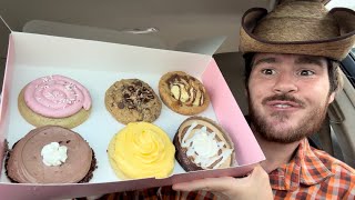 Crumbl Cookies Review 226 Cinnamon Roll Cheesecake, Smores Skillet, Raspberry Cupcake, More