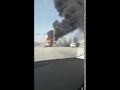 В Днепре на дороге загорелся КАМАЗ
