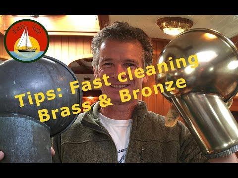 Cleaning bronze on boats