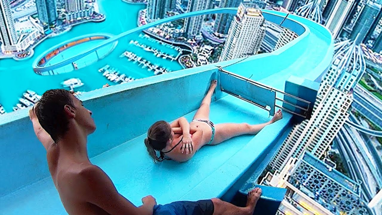 Naked waterslide images