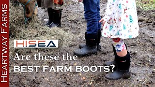Affordable Boots For The Whole Family Hisea Boots Homestead, Garden, Farm, Chore, Muck, Boots