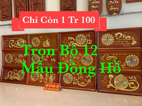 12 Mẫu Đồng Hồ Gỗ Hương - Đồ Gỗ Đại Lợi -0796463333