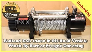 Badland ZXR 12000 LB Capacity Off-Road Vehicle Winch Unboxing – Harbor Freight