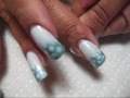 Happy Easter! Blue Zig-Zag Funky French Nail Art Tutorial